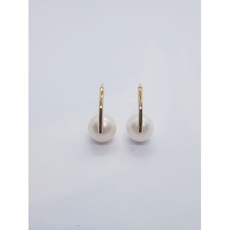 Boucles d'oreilles Danyie - Perles et or
