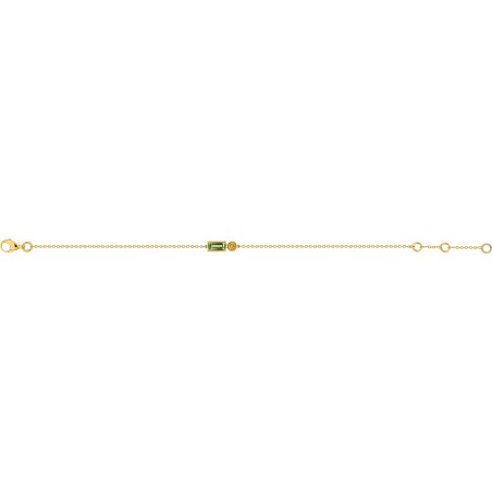 Bracelet Fleurine - Pierres de couleur et Or jaune